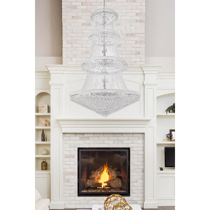 Elegant Chandelier - Chrome, L 62" (V1800G62C-RC)