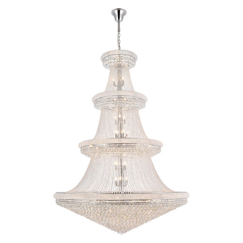 Elegant Chandelier - Chrome, L 72" (V1800G72C-RC)