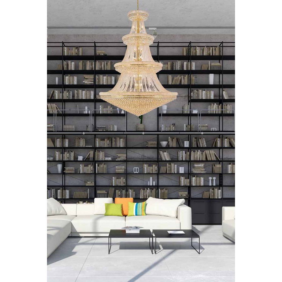 Elegant Chandelier - Gold, L 72" (V1800G72G-RC)