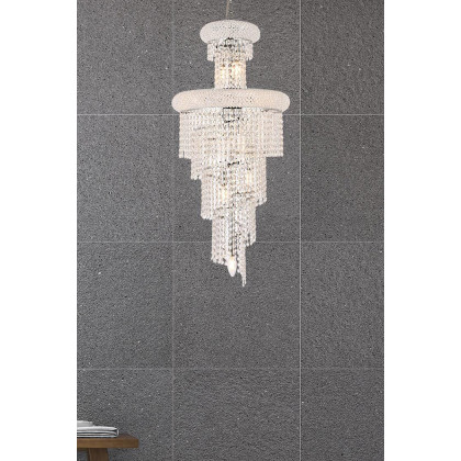 Elegant Pendant Light - Chrome/EC, L 16" (V1800SR16C-EC)