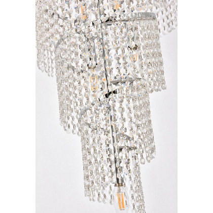 Elegant Pendant Light - Chrome/RC, L 16" (V1800SR16C-RC)