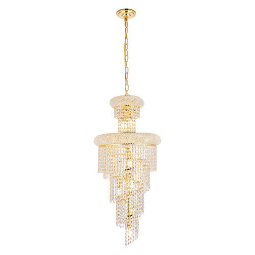 Elegant Pendant Light - Gold, L 16" (V1800SR16G-RC)