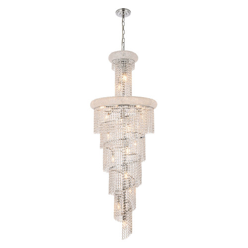 Elegant Pendant Light - Chrome, L 21" (V1800SR22C-RC)