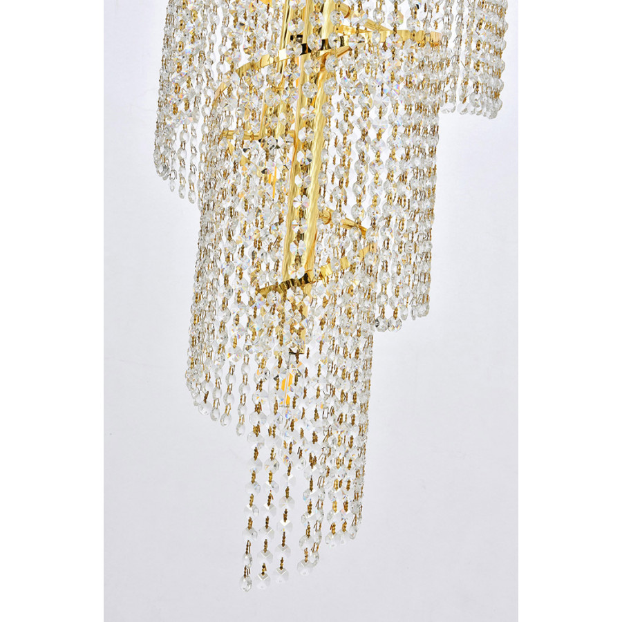 Elegant Pendant Light - Gold/EC, L 30" (V1800SR30G-EC)