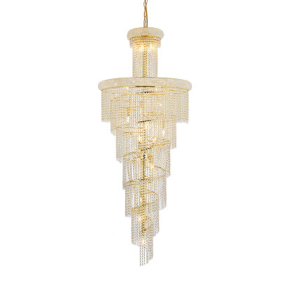 Elegant Pendant Light - Gold/RC, L 30" (V1800SR30G-RC)