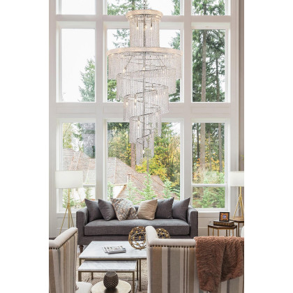 Elegant Pendant Light - Chrome/RC, L 48" (V1800SR48C-RC)