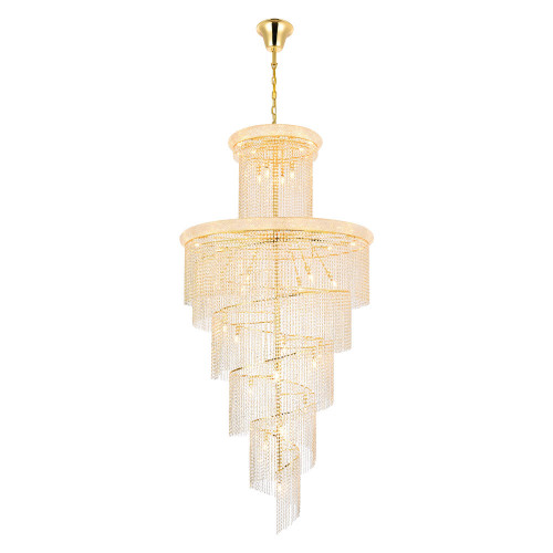 Elegant Pendant Light - Gold, L 48" (V1800SR48G-RC)