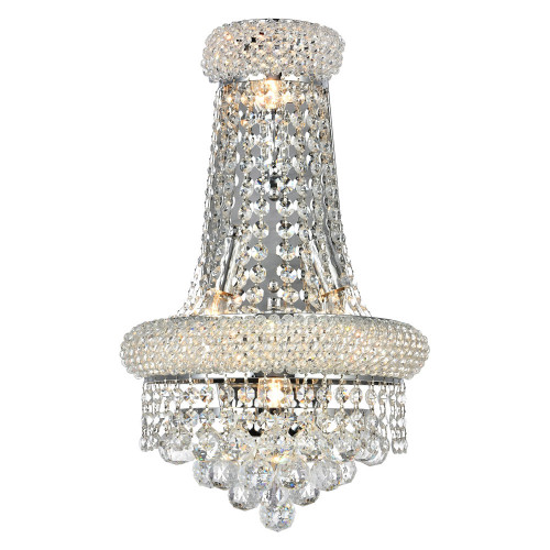 Elegant Wall Sconce - Chrome, H 17" (V1800W12SC-RC)