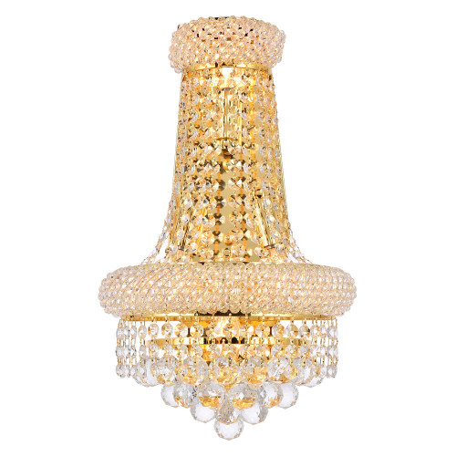 Elegant Wall Sconce - Gold, H 17" (V1800W12SG-RC)