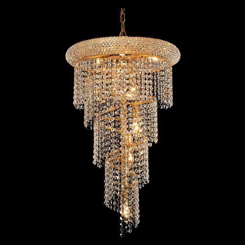 Elegant Pendant Light - Gold/RC, L 16" (V1801SR16G-RC)