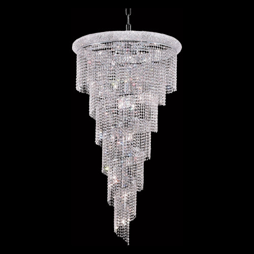 Elegant Pendant Light - Chrome, L 30" (V1801SR30C-RC)