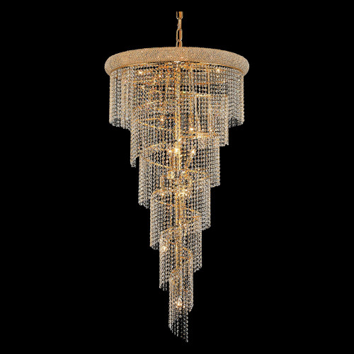 Elegant Pendant Light - Gold, L 30" (V1801SR30G-RC)