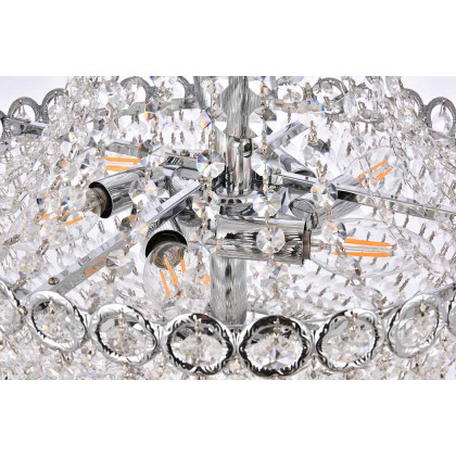 Elegant Pendant Light - Chrome, L 16" (V1900D16C-RC)