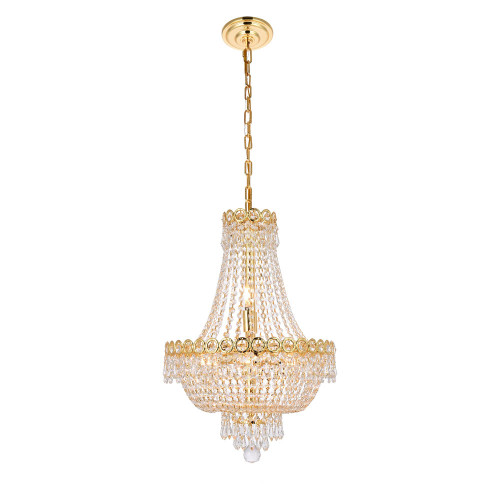 Elegant Pendant Light - Gold, L 16" (V1900D16G-RC)