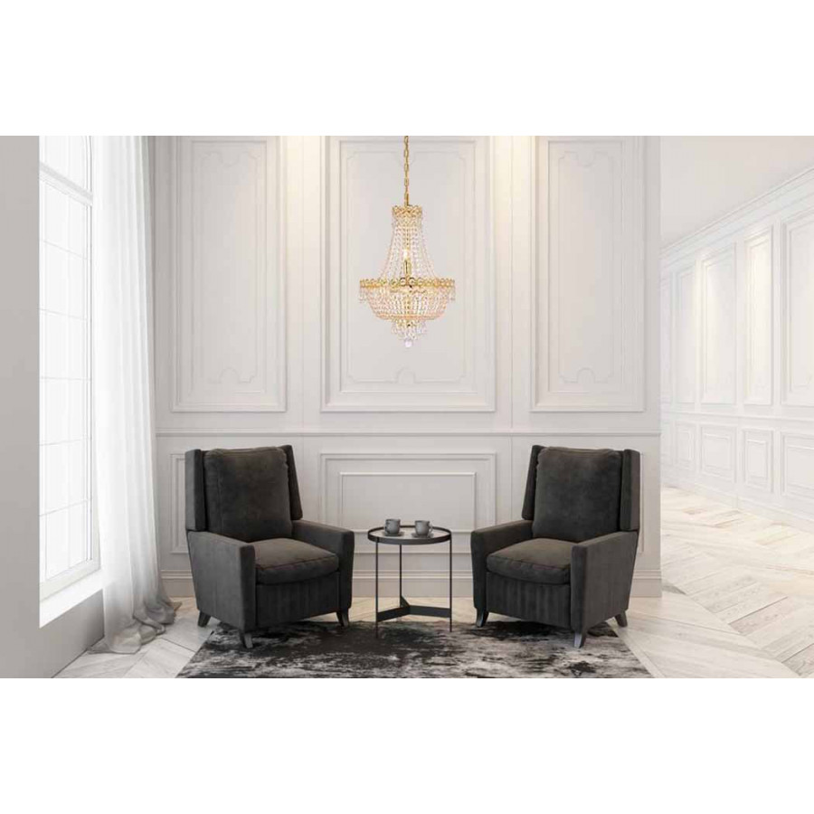 Elegant Pendant Light - Gold, L 16" (V1900D16G-RC)