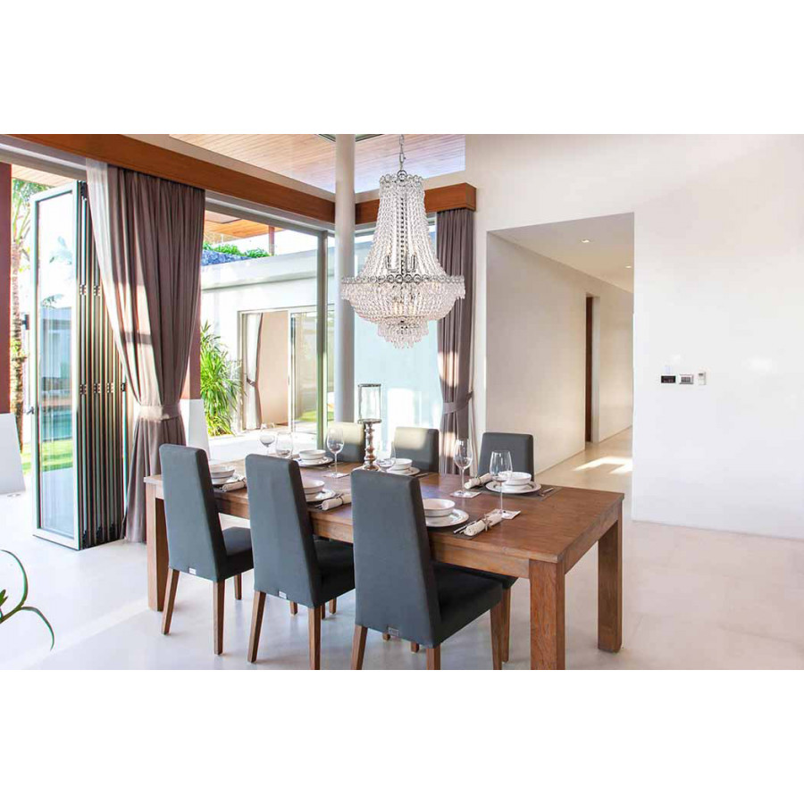 Elegant Pendant Light - Chrome, L 20" (V1900D20C-RC)