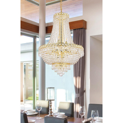 Elegant Pendant Light - Gold, L 20" (V1900D20G-RC)