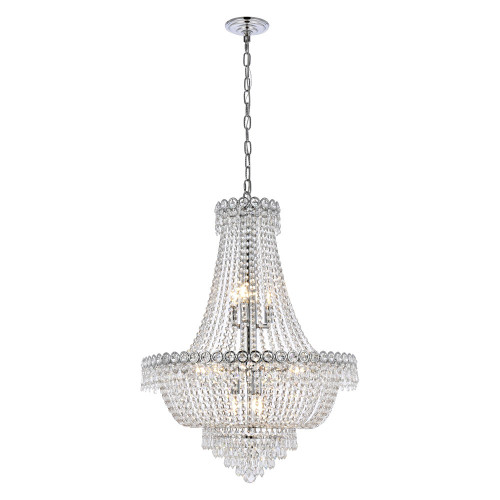 Elegant Pendant Light - Chrome, L 24" (V1900D24C-RC)