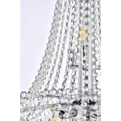 Elegant Pendant Light - Chrome, L 24" (V1900D24C-RC)