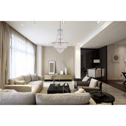Elegant Pendant Light - Chrome, L 24" (V1900D24C-RC)