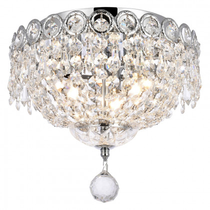 Elegant Flush Mount Light - Chrome, L 10" (V1900F10C-RC)
