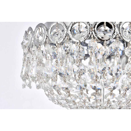 Elegant Flush Mount Light - Chrome, L 10" (V1900F10C-RC)