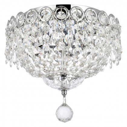 Elegant Flush Mount Light - Chrome, L 10" (V1900F10C-RC)