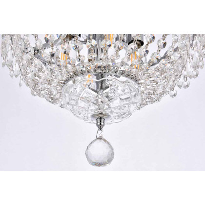 Elegant Flush Mount Light - Chrome, L 12" (V1900F12C-RC)