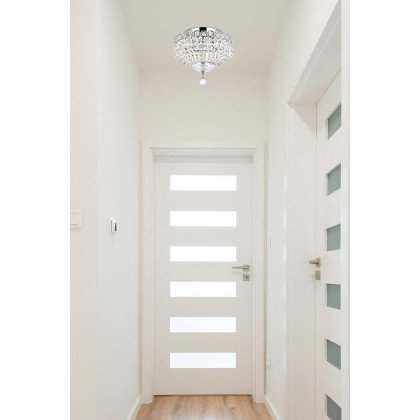Elegant Flush Mount Light - Chrome, L 12" (V1900F12C-RC)