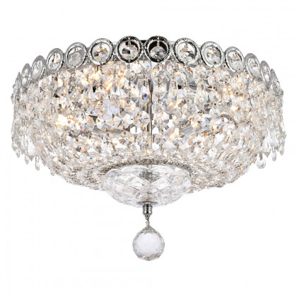 Elegant Flush Mount Light - Chrome, L 14" (V1900F14C-RC)