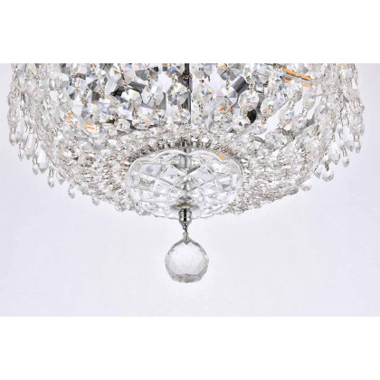 Elegant Flush Mount Light - Chrome, L 14" (V1900F14C-RC)
