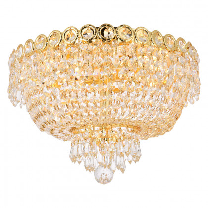 Elegant Flush Mount Light - Gold, L 16" (V1900F16G-RC)