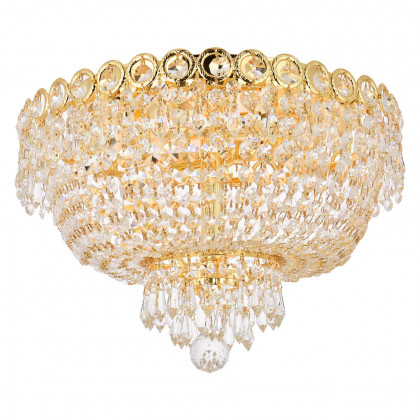 Elegant Flush Mount Light - Gold, L 16" (V1900F16G-RC)