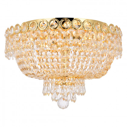 Elegant Flush Mount Light - Gold, L 16" (V1900F16G-RC)