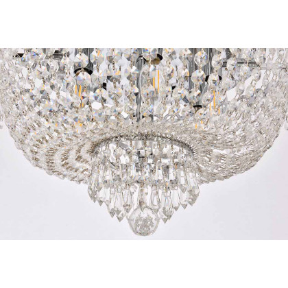 Elegant Flush Mount Light - Chrome, L 18" (V1900F18C-RC)