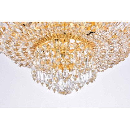 Elegant Flush Mount Light - Gold, L 18" (V1900F18G-RC)