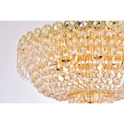 Elegant Flush Mount Light - Gold, L 18" (V1900F18G-RC)