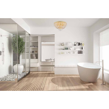 Elegant Flush Mount Light - Gold, L 18" (V1900F18G-RC)