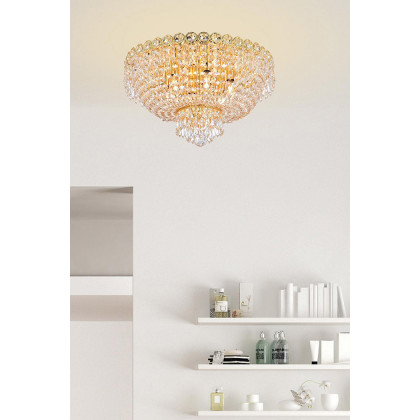 Elegant Flush Mount Light - Gold, L 18" (V1900F18G-RC)