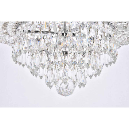 Elegant Flush Mount Light - Chrome, L 20" (V1900F20C-RC)