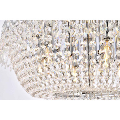 Elegant Flush Mount Light - Chrome, L 20" (V1900F20C-RC)