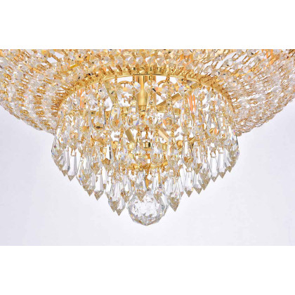 Elegant Flush Mount Light - Gold, L 20" (V1900F20G-RC)