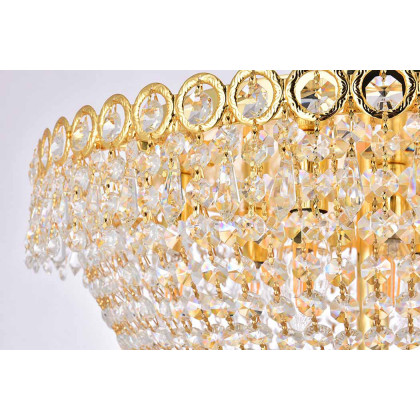 Elegant Flush Mount Light - Gold, L 20" (V1900F20G-RC)