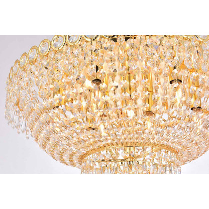 Elegant Flush Mount Light - Gold, L 20" (V1900F20G-RC)