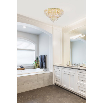 Elegant Flush Mount Light - Gold, L 20" (V1900F20G-RC)