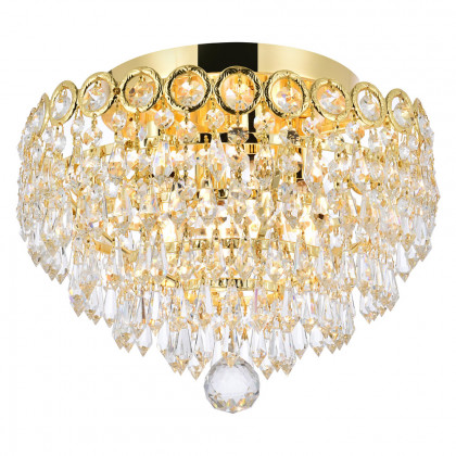 Elegant Flush Mount Light - Gold, L 12" (V1902F12G-RC)