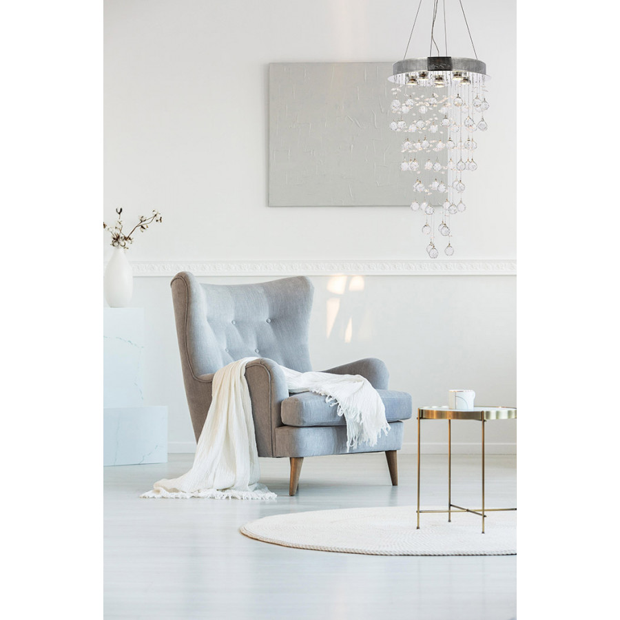 Elegant Pendant Light - Chrome, L 18" (V2006D18C-RC)