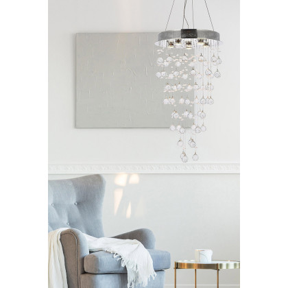 Elegant Pendant Light - Chrome, L 18" (V2006D18C-RC)