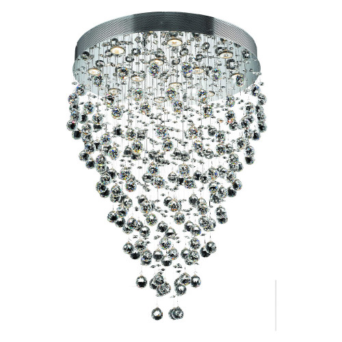 Elegant Pendant Light - Chrome/RC, L 28" (V2006D28C-RC)