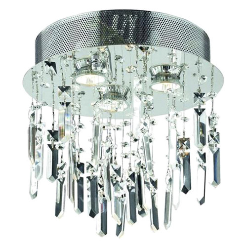 Elegant Flush Mount Light - Steel Chrome, L 13" (V2006F13SC-RC)